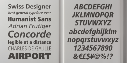 Frutiger Font Poster 3